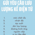 gửi yêu cầu về lưu lượng kế điện từ 