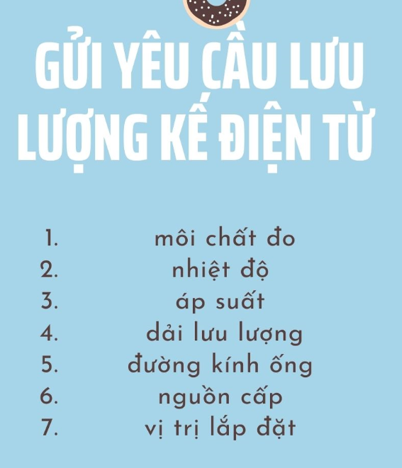 gửi yêu cầu về lưu lượng kế điện từ 